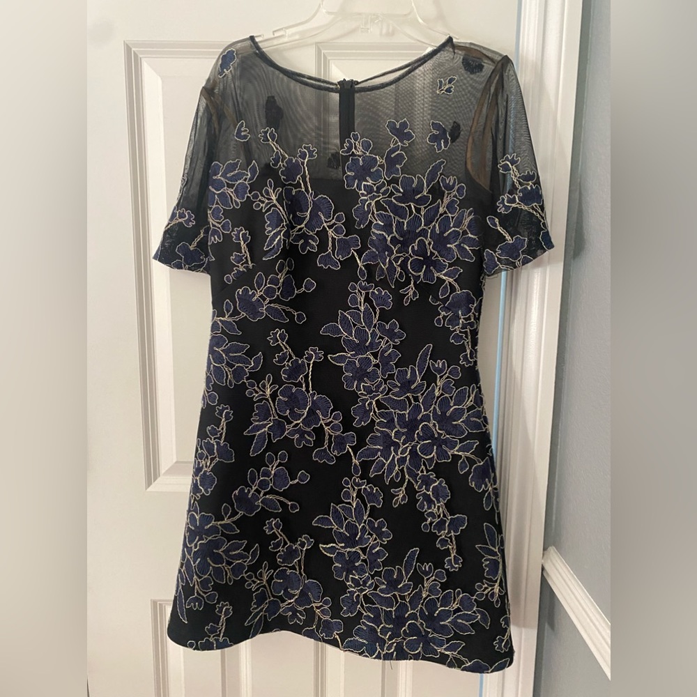 Holiday dress. Tadashi Shoji